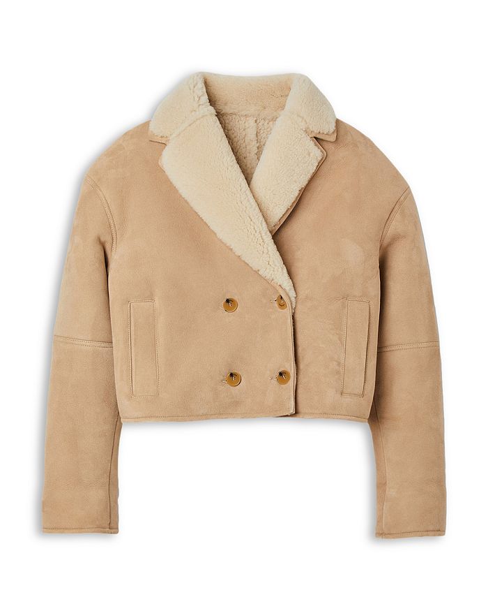 Sandro cheap shearling coat