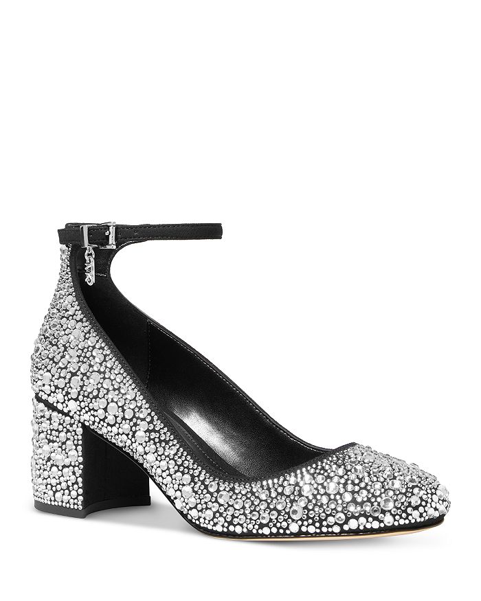Michael kors block heel shoes clearance