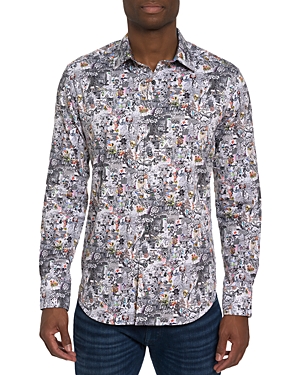 Shop Robert Graham Medieval Times Classic Fit Long Sleeve Button Front Shirt In Multi
