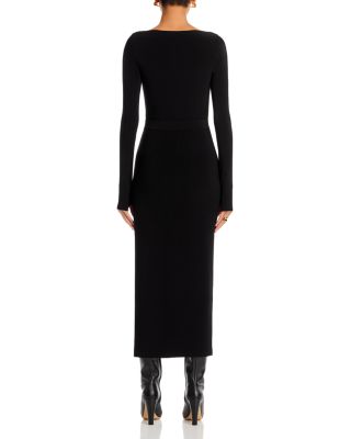 Long Sleeve Side Slit Gown