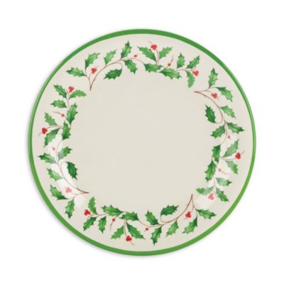 Holiday 4 Piece Melamine Dinner Plate Set