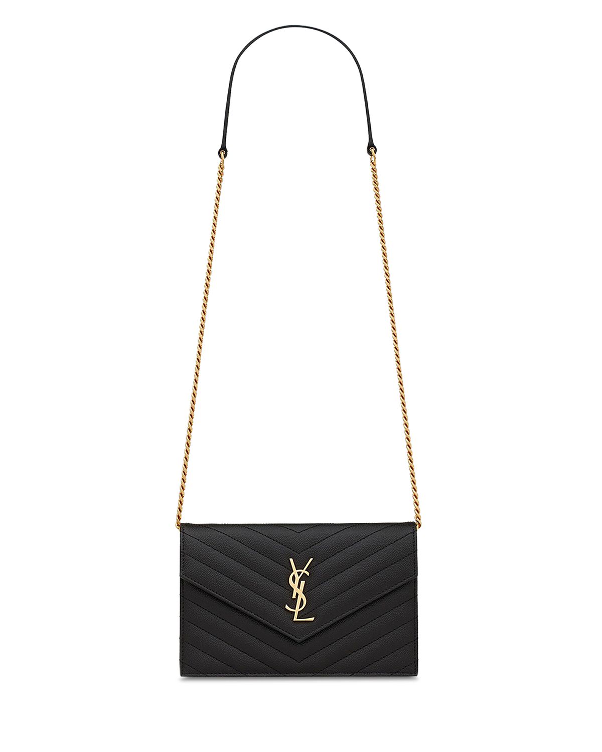 Saint Laurent Cassandre Envelope Chain Wallet