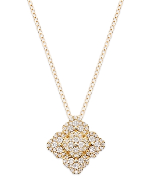 Bloomingdale's Diamond Clover Cluster Pendant Necklace In 14k Yellow Gold, 0.50 Ct. T. W. In Gold