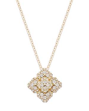 Bloomingdale's Diamond Clover Cluster Pendant Necklace In 14k Yellow Gold, 0.50 Ct. T.w.