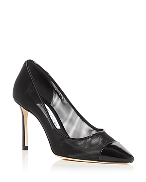 JIMMY CHOO WOMEN'S ROMY 85 MESH POINTED TOE PUMPS