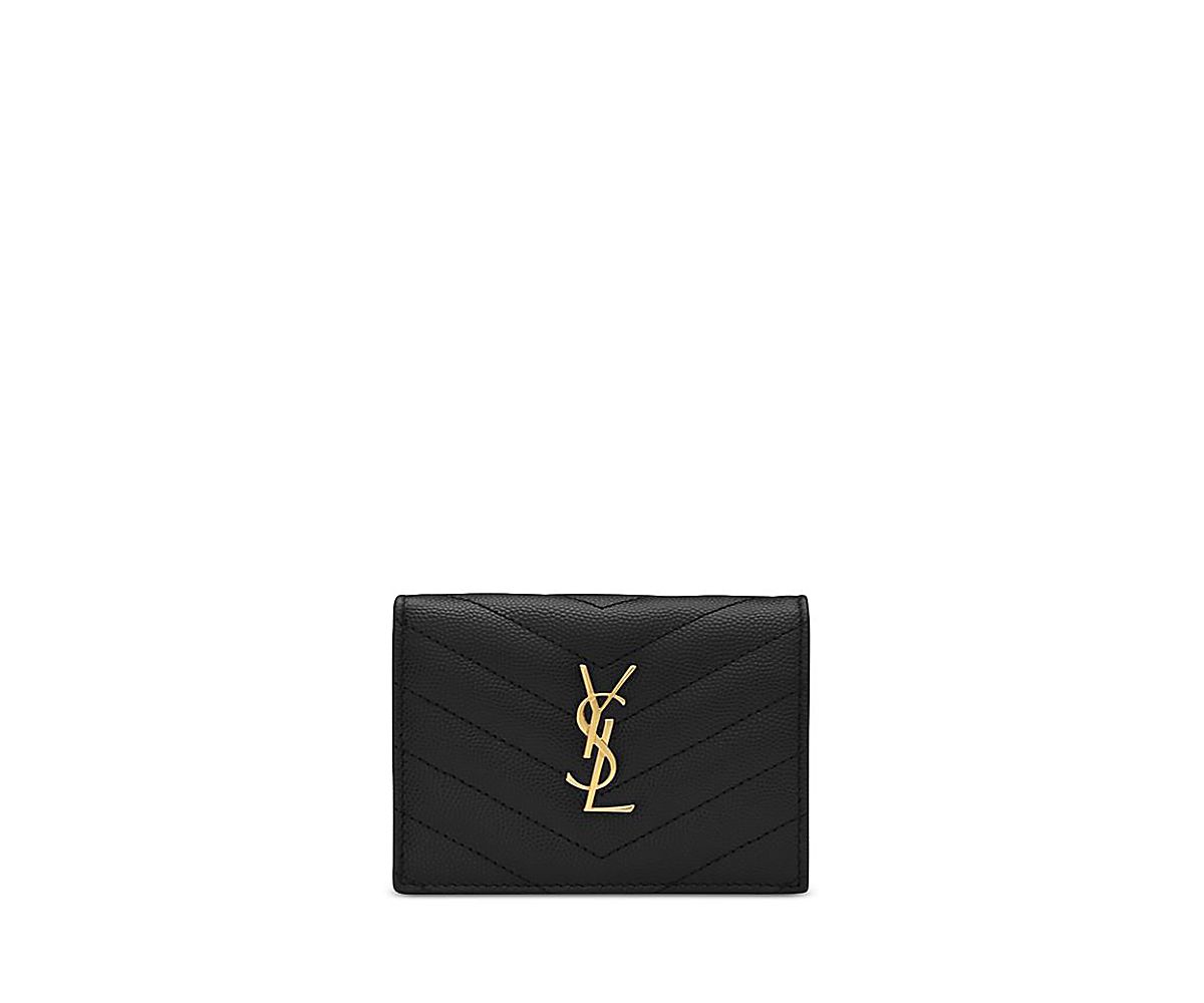 Saint Laurent Cassandre Matelasse Flap Card Case