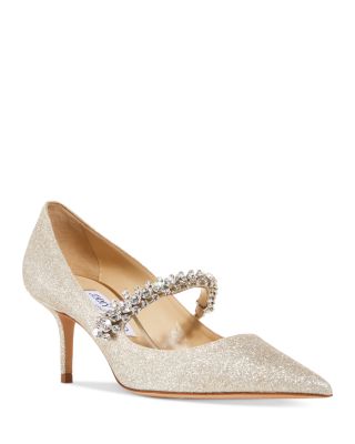 Jimmy Choo - Women's Bing 65 Glitter Pointed Toe Pumps