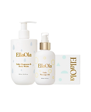 Ellaola Kids'  The Baby's Spa Bundle (3 Pieces) - Baby In White