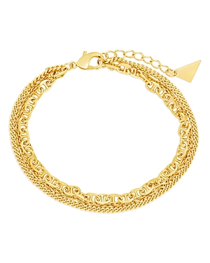 Nevaeh Bracelet in 14K Gold Plated or Rhodium Plated