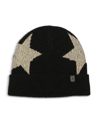 ALLSAINTS vintage embellished beanie ALL SAINTS Travelling Rib Cuff Beanie Hat Logo Patch Mens  main image 4