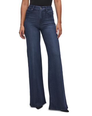 Good American - Good Waist High Rise Palazzo Jeans in I501