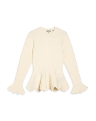 Maglione Ted Baker Donna Bordeaux, Taglia 5 (USA 14), Dettaglio Elsahi Yoke E Peplum - Foto 3