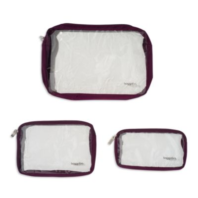 Clear Travel Pouch Set