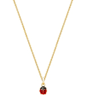 Tiny Blessings Girls' 14k Gold Lil' Ladybug 13-14 Necklace - Baby, Little Kid, Big Kid In 14k Yellow Gold