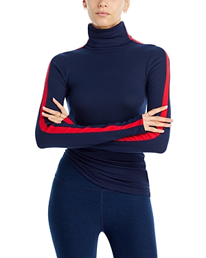 Splits59 Jackson Turtleneck In Indigo/pirate Red
