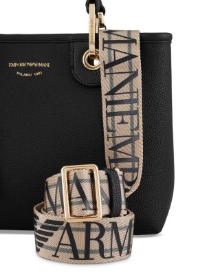 MyEA Small Black Shopper Tote Bag