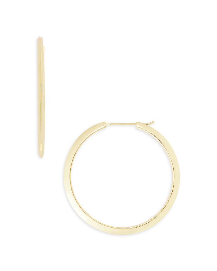 Argento Vivo Knife Edge Hoop Earrings in 18K Gold Plated Sterling