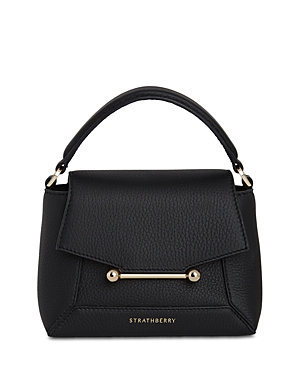 Strathberry Mosaic Nano Leather Top Handle Bag