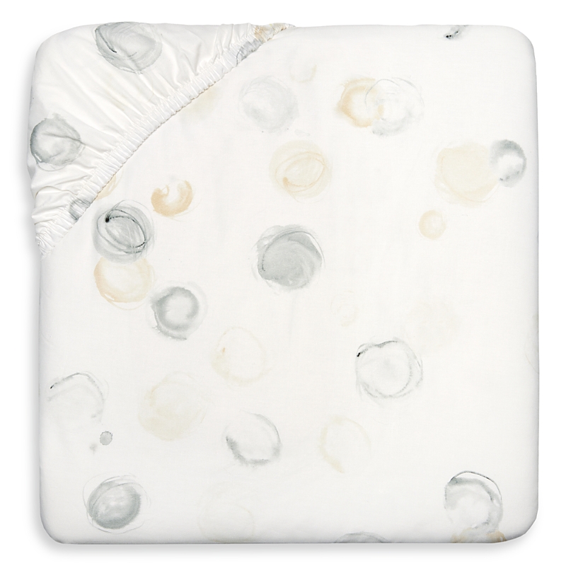 Sferra Punti Bottom Fitted Sheet, Full In Platinum