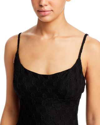 Adoni Floral Mesh Midi Slip Dress