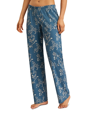 Hanro Loungy Nights Knit Pajama Pants In Winter Botanicals