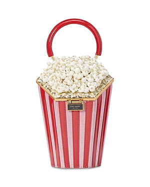 KATE SPADE KATE SPADE NEW YORK WHAT'S POPPING SUEDE AND PATENT LEATHER 3D POPCORN HANDBAG
