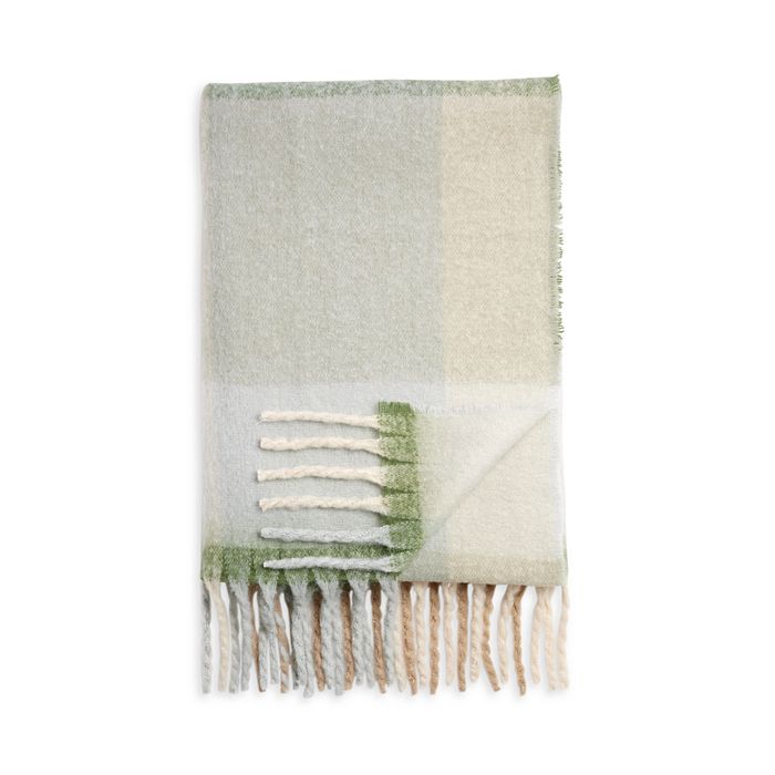 AQUA Faux Mohair Solid Throw - 100% Exclusive | Bloomingdale's