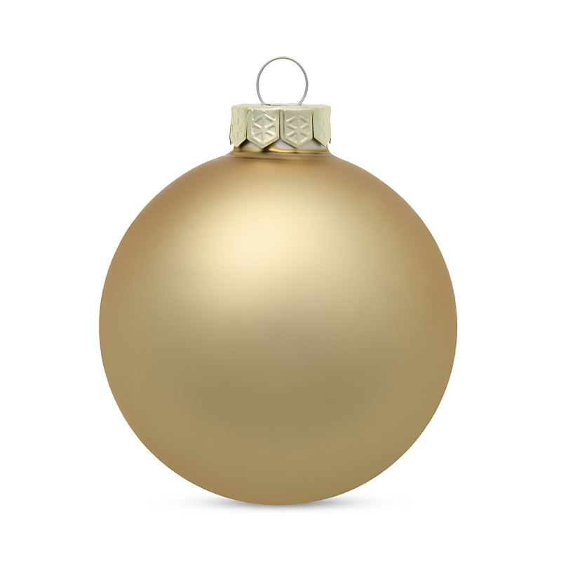 The Whitehurst Company, Llc The Whitehurst Company Ball Ornaments, Set Of 28 In Matte Gold