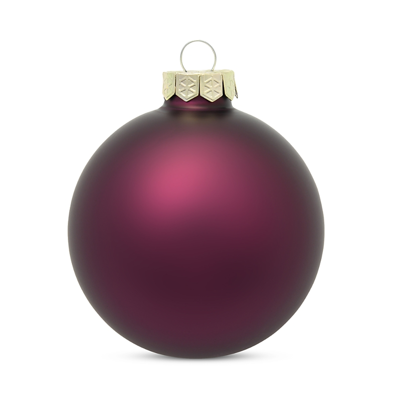 The Whitehurst Company, Llc The Whitehurst Company Ball Ornaments, Set Of 28 In Matte Purple