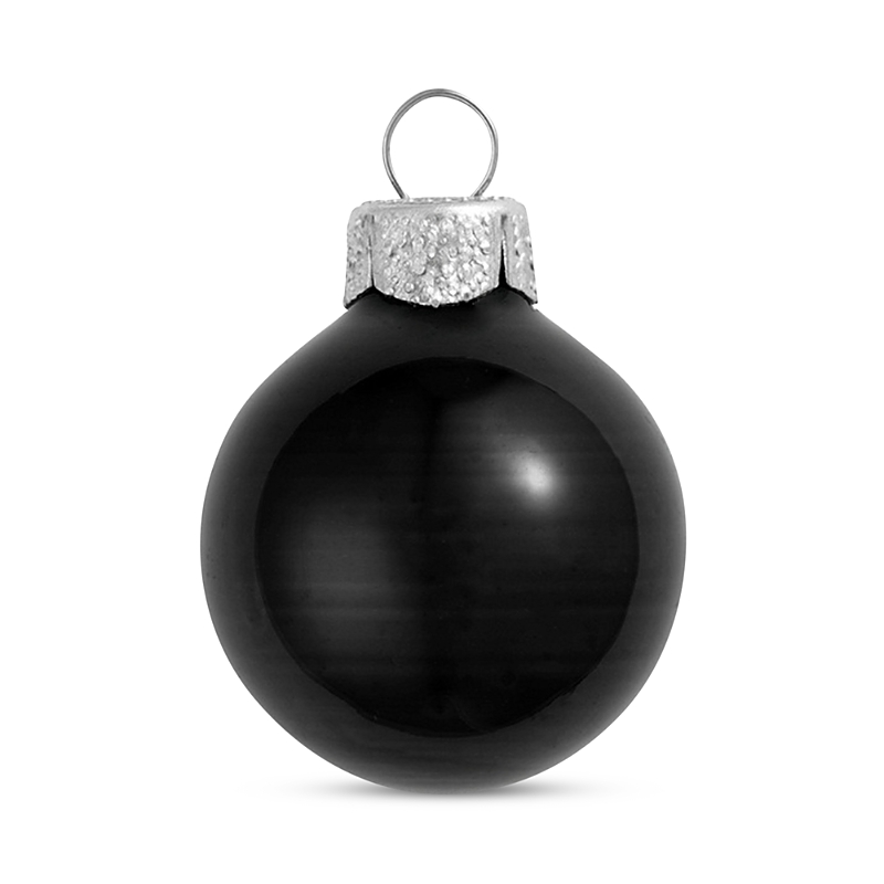 The Whitehurst Company, Llc The Whitehurst Company Ball Ornaments, Set Of 28 In Shiny Black