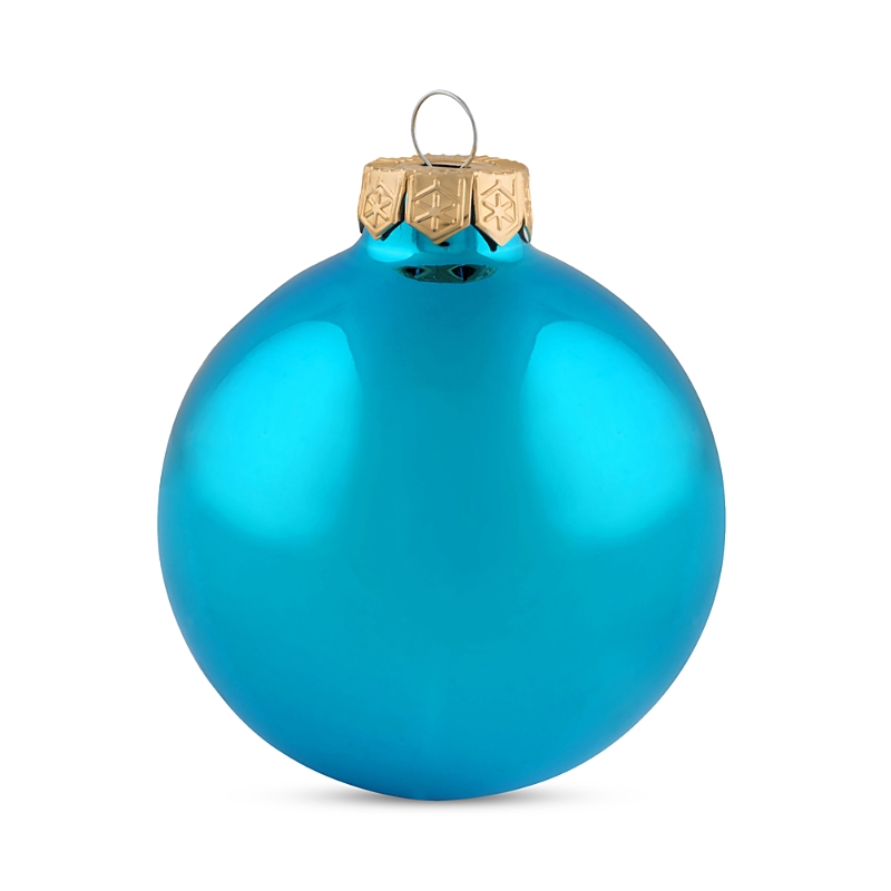 The Whitehurst Company, Llc The Whitehurst Company Ball Ornaments, Set Of 28 In Shiny Teal