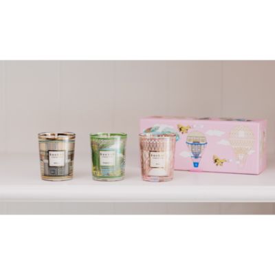 Trio of Travel Candles: Singapore-Athens-Paris