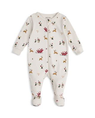 FIRSTS by petit lem - Unisex Santa's Workshop Knit Footie - Baby