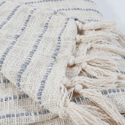 Jojo Handwoven Cotton Oversized Throw Blanket