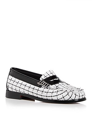 G.h.bass Women's Whitney Tweed Weejuns Penny Loafers In White/multi