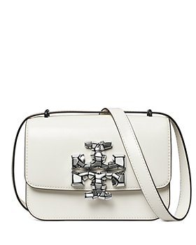 Tory Burch Leather Thea Floral Applique Slouchy Satchel Ivory white Handbag  $695