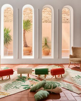 Plants Botanic Washable Area Rug, 4'7" x 6'7"