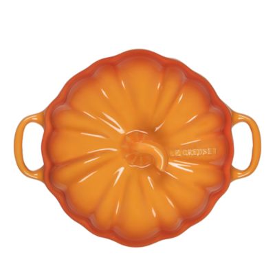 Stoneware Figural Pumpkin Petite Cocotte