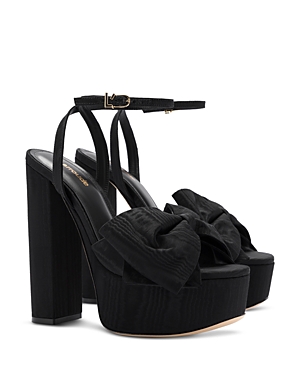 Larroude Women's Elle Ankle Strap Platform High Heel Sandals In Black