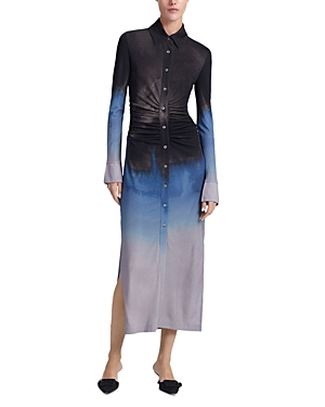 Shop Altuzarra Claudia Dress In Eventide Colorscope