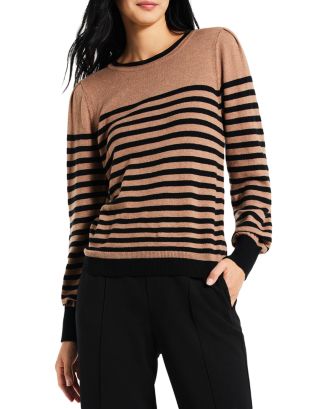NIC+ZOE Womens Striped 3/4 Sleeve Open Cardigan Wear To Work Top main image 0