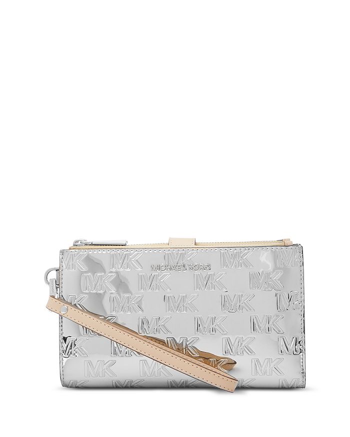 Michael kors outlet white wristlet wallet