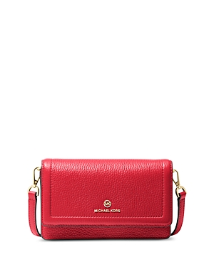 Michael Kors Michael Jet Set Charm Small Phone Crossbody In Crimson