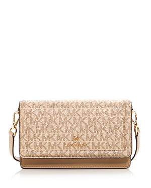Michael Kors Michael Jet Set Charm Small Phone Crossbody In Camel