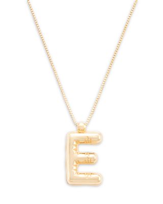 Bloomingdale's Fine Collection - Helium Initial Pendant Necklace in 14K Gold, 16"-18"