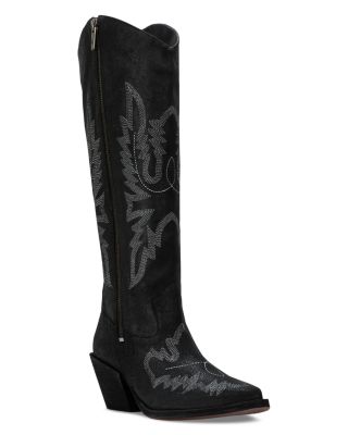 Donald Pliner Kaytee Pointed Toe Western Boot In Black
