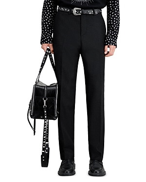 The Kooples Straight Fit Striped Trousers