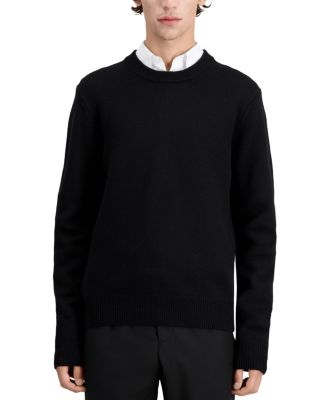 The Kooples - Merino Wool Embroidered Logo Crewneck Sweater