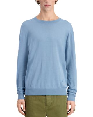 The Kooples Merino Wool Embroidered Logo Crewneck Sweater