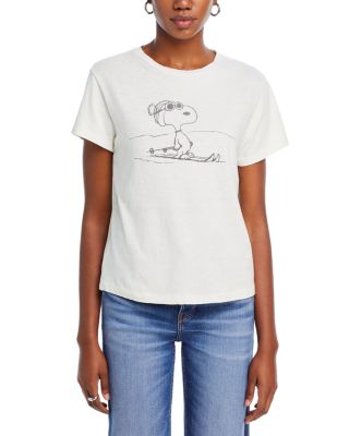 RE/DONE snoopy Tシャツ RE/DONE + Peanuts Snoopy Surf's Up printed cotton-jersey T